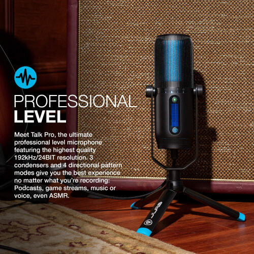 JLab JLab Talk Pro USB Microphone - PC Mic, Podcast, Condenser Streaming Microphone, 1