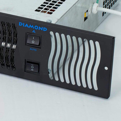 Bidex Diamond 900 Central Heating Kickspace Kitchen Plinth Heater - Black Grille 2