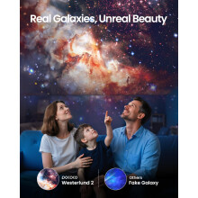 POCOCO Galaxy Projector Star Projector Night Light Kid Adult Bedroom, Home Planetarium for Decoration, Birthday Gift for Sleep Aid and Relaxation - wi