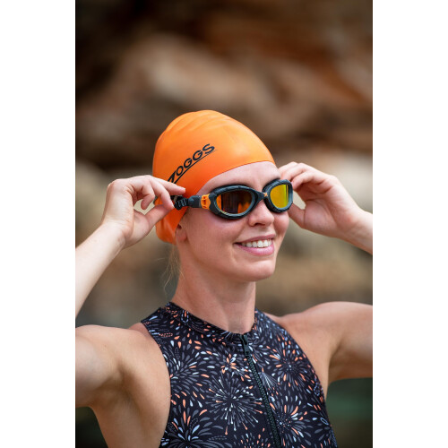 Zoggs Fit Silicone Swim Cap Comfortable Hydrodynamic Design Latex Free 2