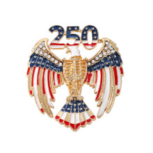 250-jarig jubileum patriottische herdenkingsbroche voor zowel