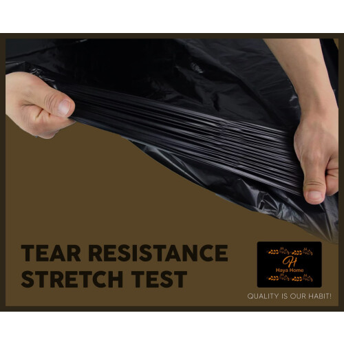 Haya Home 500 75l Plastic Bin Bags Bin Liners, Refuse Sacks Pack 50 x 2