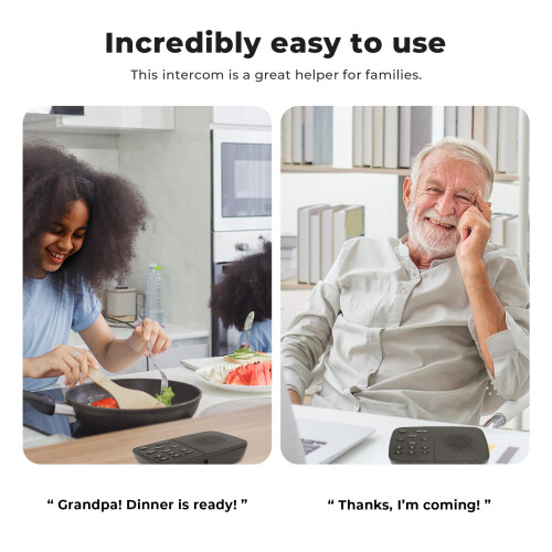 HOSMART UltraSpeak Intercoms Wireless for Home, Full Duplex Wireless Intercom System for Home Use, House Intercom Two Way Real-time Intercom System fo 1