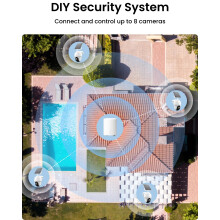 Reolink Solar-Powered 2K Wireless Security Camera System | No Monthly Fees for Local Storage, 360 Pan&Tilt & AI Detection for Complete UK Home Protec