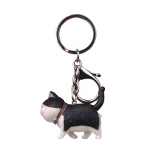 Cute Cat Key Ring Accessory Various Stylish-black and white
