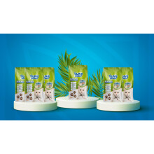 Olive Scoop 100% Natural Cat Litter Dust Free, (12.5kg/16L 2bag) Made With Non-Toxic Olive Pits, Ultra Clumping Cat Litter, Kitten Litter Odour Contro
