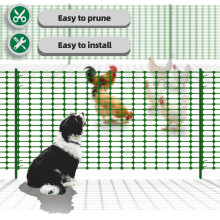 Temporary Fencing Garden Fence 1m x 30m with 30 Pack 115cm Fencing Pins,Heavy Duty Plastic Safety Barrier Mesh Fencing Roll for Chicken Fencing,Agricu