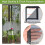 Risareyi Magnetic Fly Screens for Doors 235x240cm, Black 1