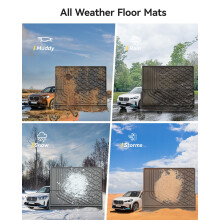 3W Boot Liner Fit for BMW iX1 U11 2023-2026, All Weather Recyclable TPE Heavy Duty Trunk Mats, Pet Dogs Friendly Boot Cover, Waterproof Anti Slip Easy