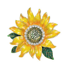 Elegante bloemenpin sieraden legering accessoire voor