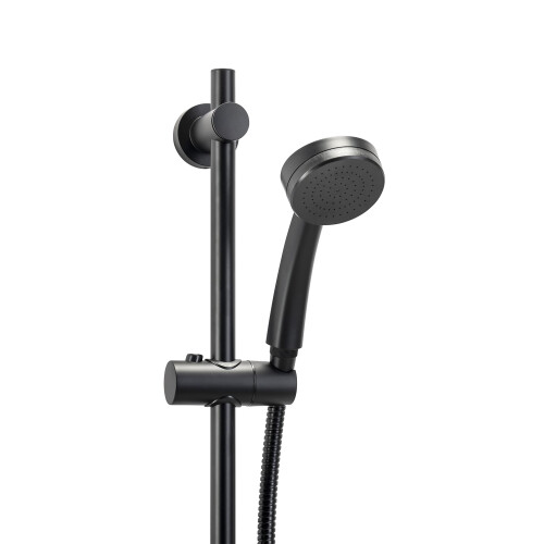 Croydex Croydex Presion Matte Black Shower Riser Rail Kit  68cm Riser Rail Pre