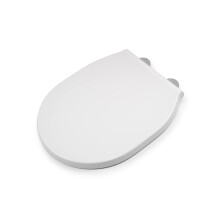 Croydex Bolsena Flexi-Fix Soft Close Toilet Seat - Quick Release Button for Easy Cleaning and Adjustable Hinges with Top and Bottom Fixings Included,