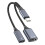 Compactly USB C To 3.5mm Headphone And Chargers Adapter-Grey 1