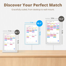 2026 Digital Calendar with 2 Replaceable Frames, 10 Inch Electronic Calendar Planner for Chore Chart and Home Organization, Interactive Touch Screen D
