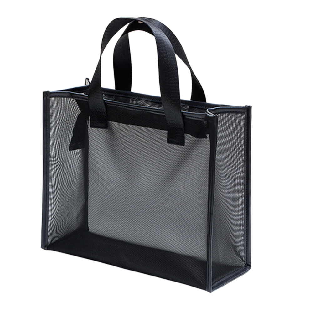Portable Travel Toiletry Bag Mesh Makeup Bag Travel Cosmetic-11