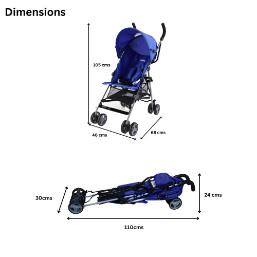 Babyco Trend Light Weight Stroller (Blue)
