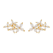 NonSlip Flower Ear Attachment for FreeClip 1 2 Earbuds-Gold