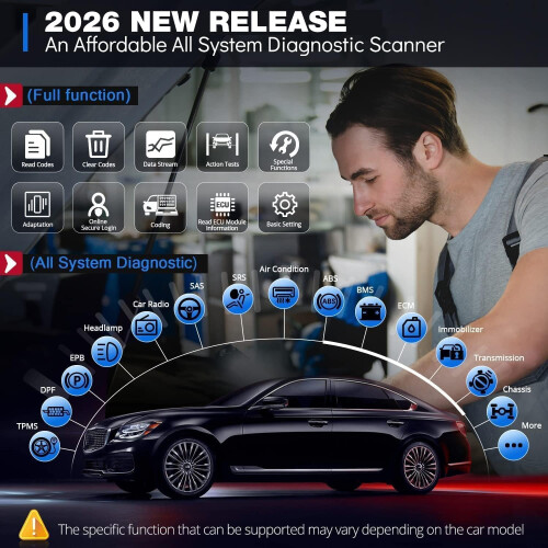 thinkcar OBD2 Diagnostic Tool,ThinkDiag 2 OBD2 Scanner Bluetooth 5.0 for iOS & Android, All System & 15+ Reset Functions, Car Diagnostic Tool with CAN 1