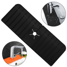 Silicone Kitchen Faucet Splash Catcher Mat37x14cm