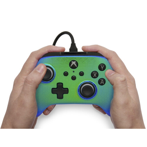 PowerA Advantage Wired Controller for Xbox Series X|S - Raptor Chrome, gamepad, wired video game controller, gaming controller, USB-C, Works with Xbox 1