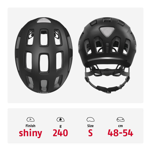 Abus Casco Bicicletta Bambino - ABUS - YOUN-I 2.0 - Nero - Sicurezza - Design Moderno 1
