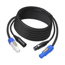 Câble combiné Power Sound pratique pour systèmes d'éclairage-5m