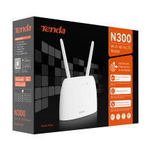 Tenda TD4G06 4G LTE Router CAT.4 SIM Cards WLAN Router, Beamforming, No SIM Lock, Plug & Play, 2 Detachable Antennas, LAN/WAN Port (150 Mbps in Downlo