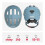 Abus Casco da bicicletta - ABUS - 67264 - Blu chiaro - Bambino - Taglia M 3