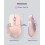 TeckNet TECKNET Bluetooth Mouse, Wireless Mouse with Thumb Scroll, Pink 6