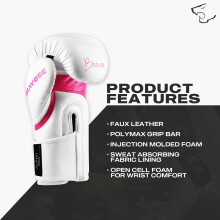 BRAVOSE Alpha Strap Boxing Gloves Mens, Women for Entry Level Boxers for Punching Bag Training & Sparring MMA Kick Boxing Muay Thai Made By Premium PU