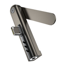 USB C auf 3,5 mm Sound-Adapter mit Telefonständer für Telefon 15