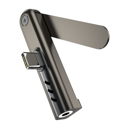 Aluminium Type C naar 3,5 mm converteradapter met onzichtbare