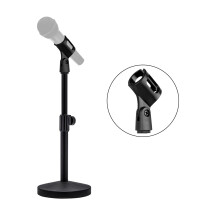 Black Metal pickup Stand For Professional Recording-B