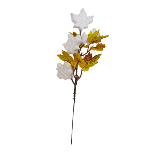 Foam & Plastic Maple Leaf Pumpkin Cutout21cm