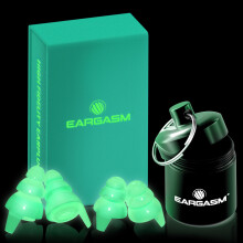 Eargasm High Fidelity Afterglow Glow-in-The-Dark Earplugs for Concerts, Festivals, Musicians, DJs, Night-Life Hearing Protection - Reusable Ear Plugs