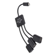 Type C OTG Hub with 3 Port Smartphones and Tablets Flexible-USB