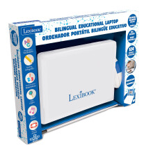 Lexibook, Educational and Bilingual Laptop Spanish/English, Toy for Children with 124 Activities to Learn Mathematics, Dactylography, Logic, Clock Rea