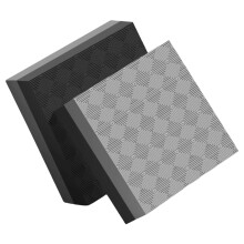 Set van 2 hoge dichtheid PVC gewichtheffen-zwart grijs