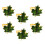 6-Pack Alloy Maple Leaf Napkin Rings 1