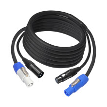 Heavy Duty Power Con XLR-kabel Concertpodiumbedradingskabel-1m