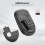 2Pack-Rii RK211 Wireless keyboard and Mouse Set(Black) 5