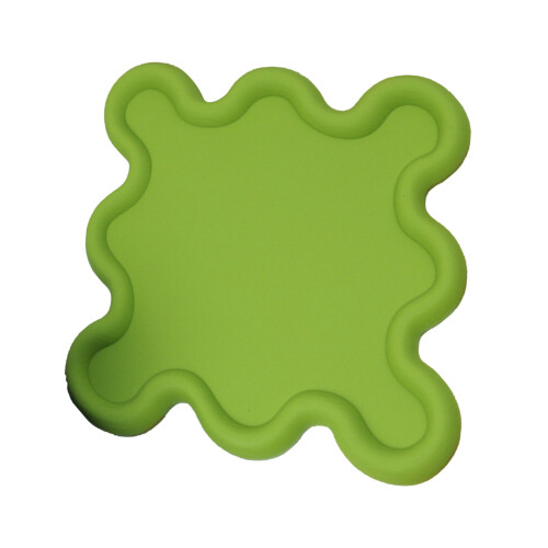Tapete para copo em PVC com formato irregular, 120g