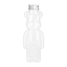 Bear-Shaped Water Bottle, Transparent Food-Grade Plastic,