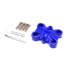 Pince de fixation ergonomique pour guidon de moto, pour-Bleu