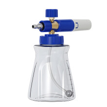 Premium aluminium zeepdispenser 1000 ml voor grondige-blauw wit