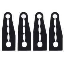 4X Automotive Door Lock Shock Absorption Pads Cushion Black
