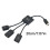 Universal USB C Splitter with USB and USB Port PVC-TypeC 2
