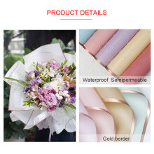 Golden Edge Matte Wrapping Paper58x58cm20Sheets