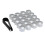 17mm Universal Lug Nut Covers Silver - 4x20pcs Wheel Screw Protector Caps 3