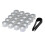 17mm Universal Lug Nut Covers Silver - 4x20pcs Wheel Screw Protector Caps 5